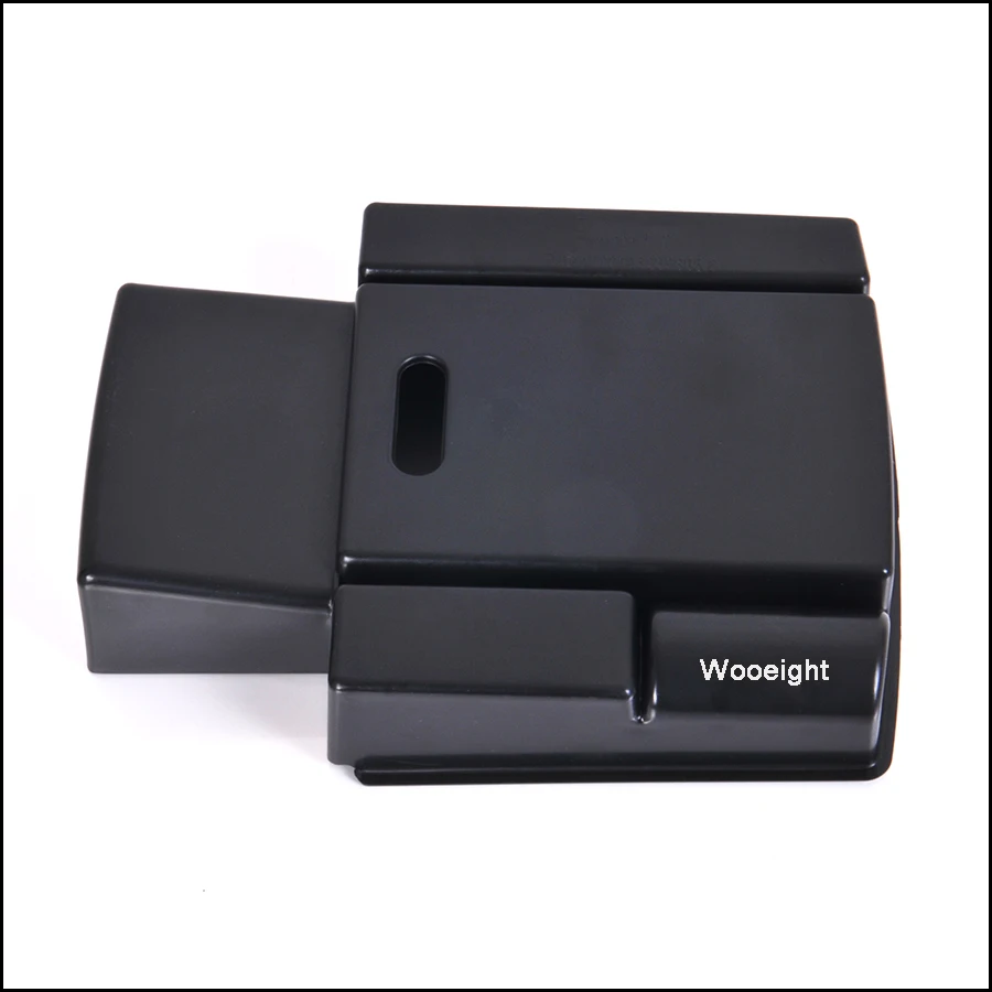 Wooeight For Audi A4 B8 A5 S5 2009-2016 Central Armrest Storage Box Container Holder Tray Black Car-Styling Organizer (6)
