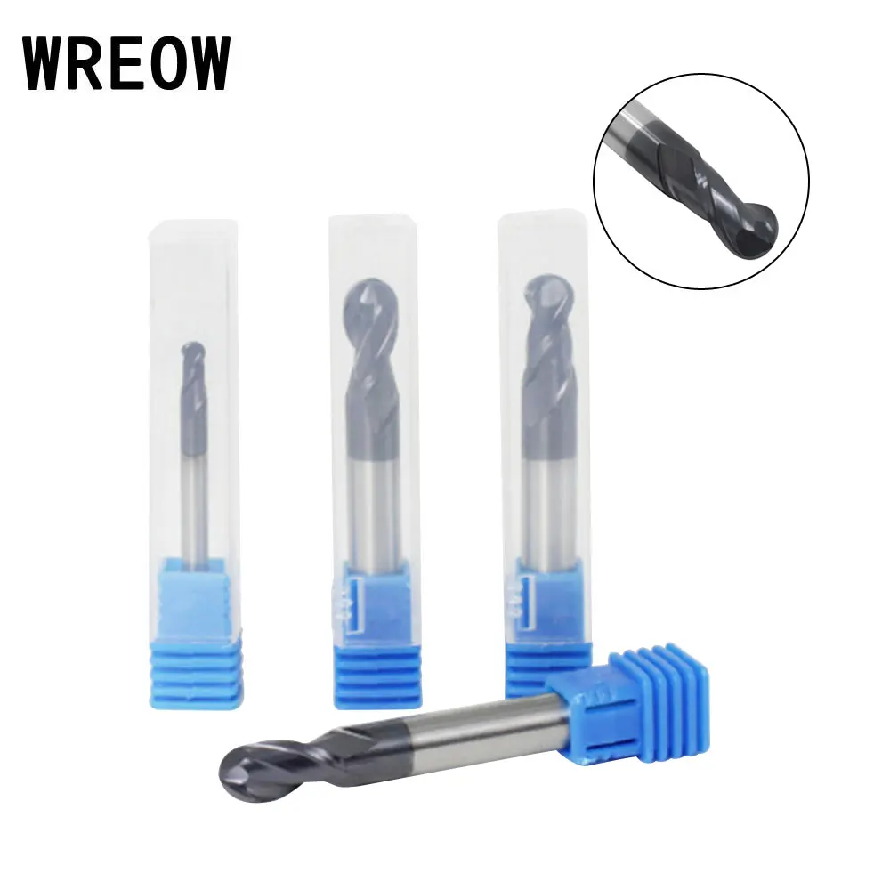 

50mm Milling Cutter Alloy Coating Tungsten Steel Tool Cnc Maching Hrc70 Ball Nose Endmills Top Milling CutterMachine Endmill
