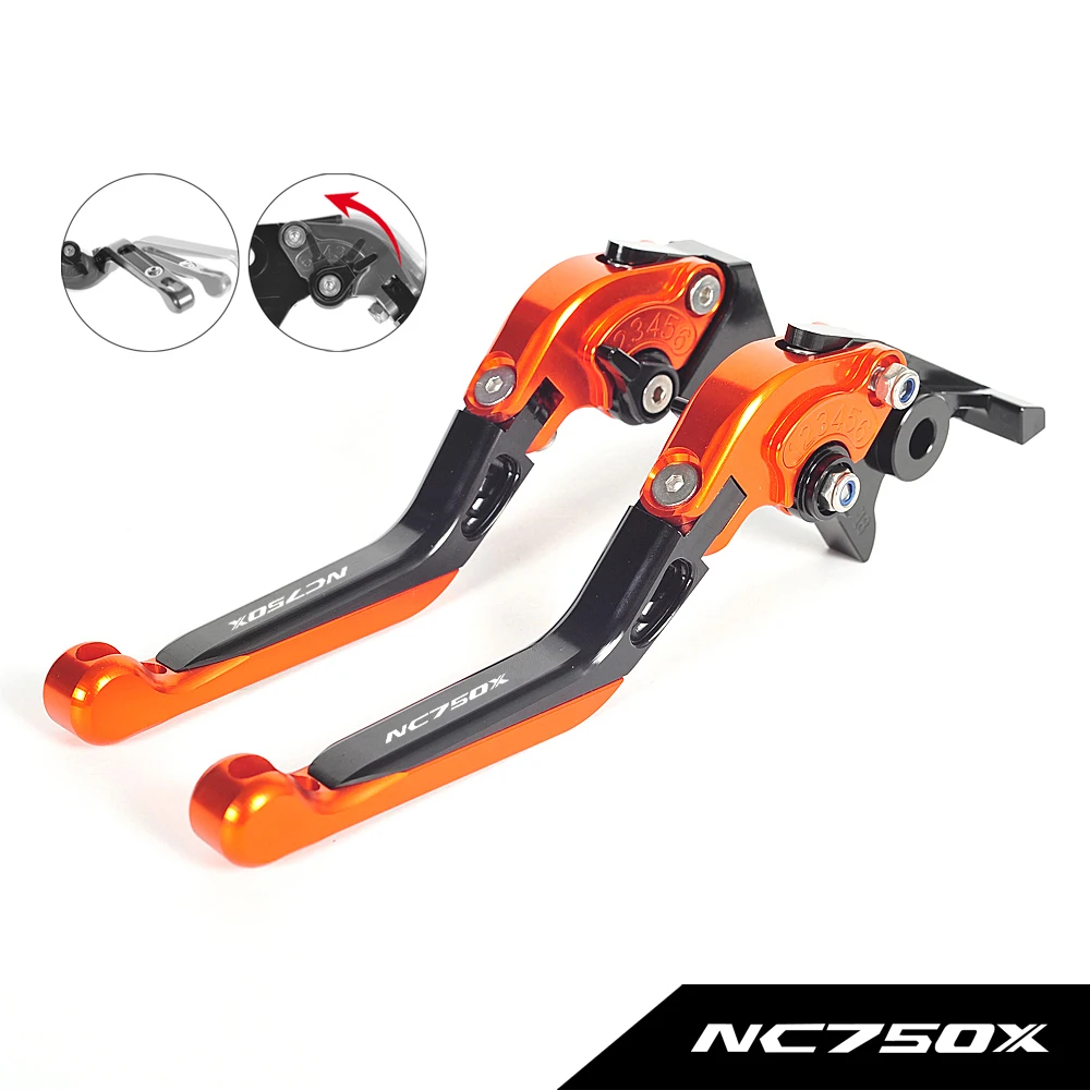 

All CNC Aluminum Motorcycle Adjustable Foldable Brake Clutch Levers Case for Honda NC750X NC 750X 2014-2015