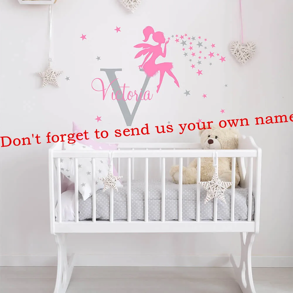 Fairy-Girl-Personalized-Name-Wall-Decal-Removable-Baby-Nursery-Decor-Kids-Custom-Name-Vinyl-Wall (1)