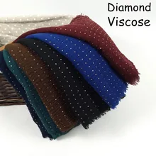 M12 Высокое качество алмаз морщинка хиджаб шарф пузырьковый хлопок вискоза шарф морщинка Обычная шаль мусульманский головной хиджаб шарф