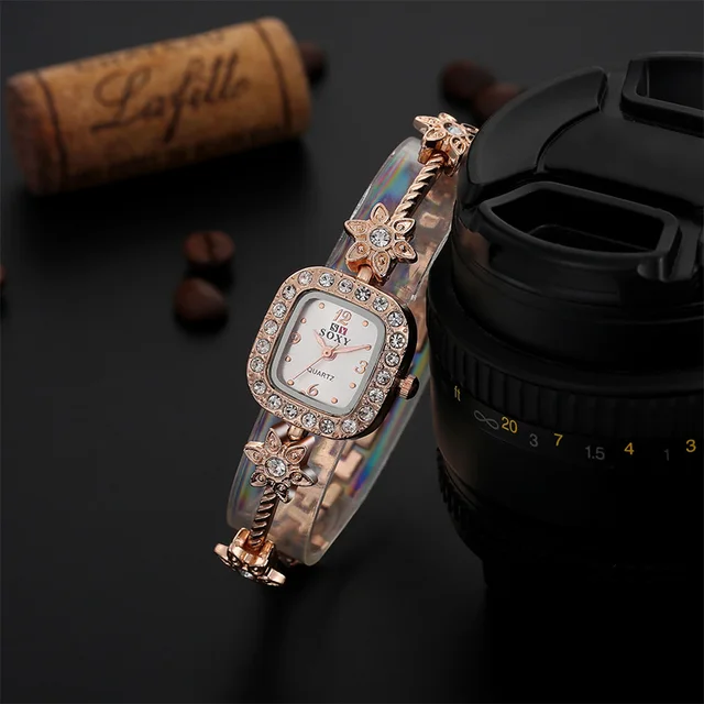 SOXY Fashion Rose Gold Watch Women Watches Luxury Rhinestone Stars Bracelet Watc SOXY Fashion Rose Gold Watch Women Watches Luxury Rhinestone Stars Bracelet Watc