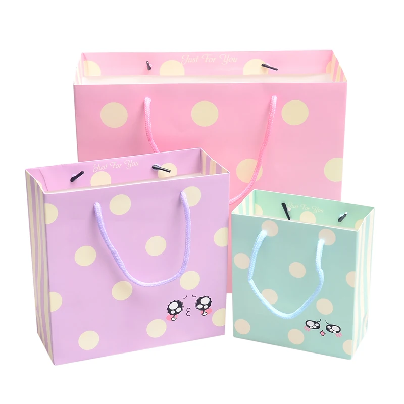 Paper Party Supplies Cartoon Cute Face Gift Bag