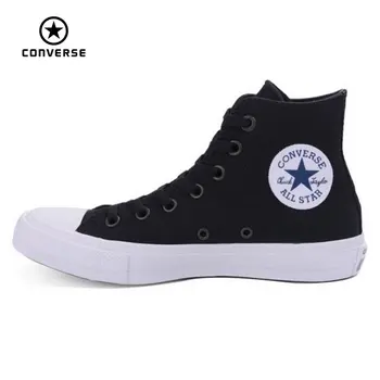 

New Converse Chuck Taylor II All Star shoes unisex high sneakers canvas blue black color Skateboarding Shoes 150143C