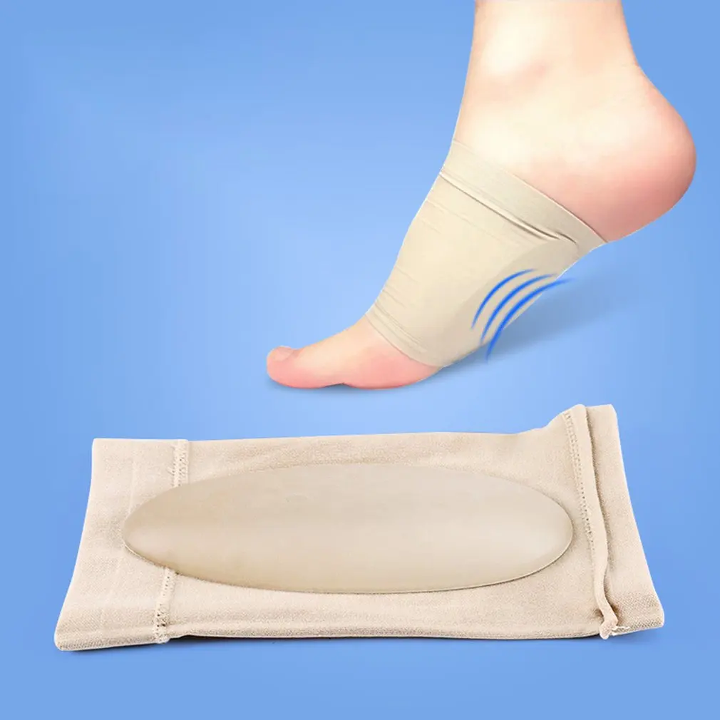 Elastic Breathable Bandage Silicone Instep Correction Insole Foot Support For Fallen Arches Foot massage Walking Adjustment