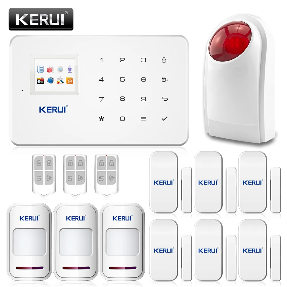 English Voice Wireless GSM Home Security Alarm System+ 3PIR Sensors