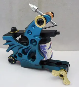 

10Pcs/lot Pro Casting Iron Tattoo Machine 10 Wraps coil stainless steel Tattoos Body Art Gun Coil Machine LPC-ITM-7038-10J