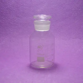 

250mL Reagent Bottle, Wide Mouth, with Ground Stopper and Scale,lab Glassware
