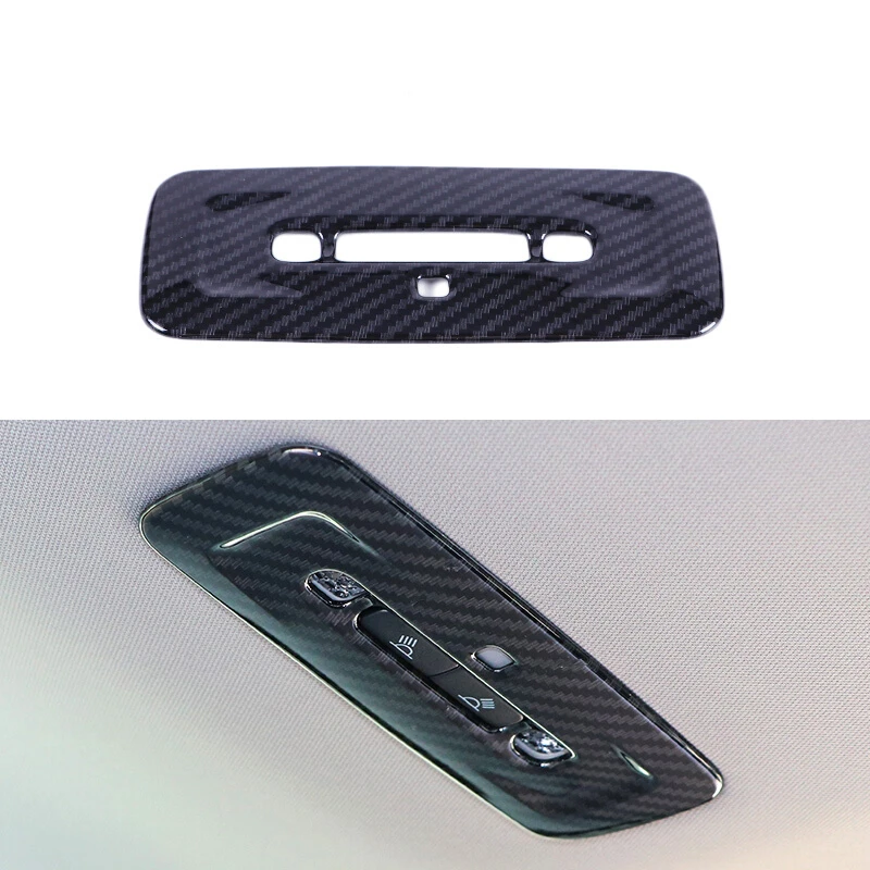 

For Toyota Camry 2018 ABS Carbon fibre Car rear reading Lampshade light cover Trim Car-styling accessories 1pcs