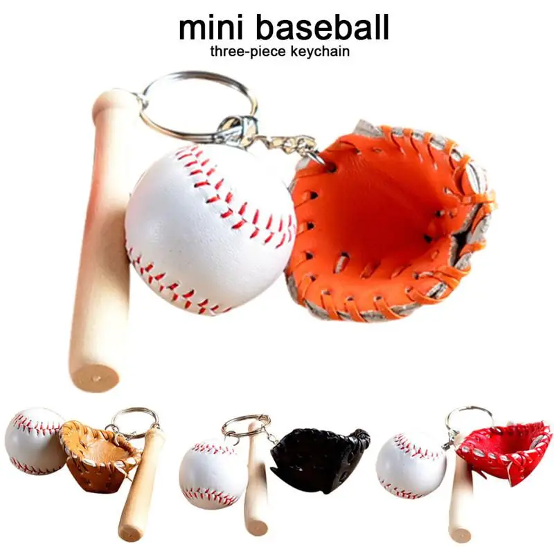Handmade Novelty Mini Baseball Three Piece Set Sports Souvenir Softball