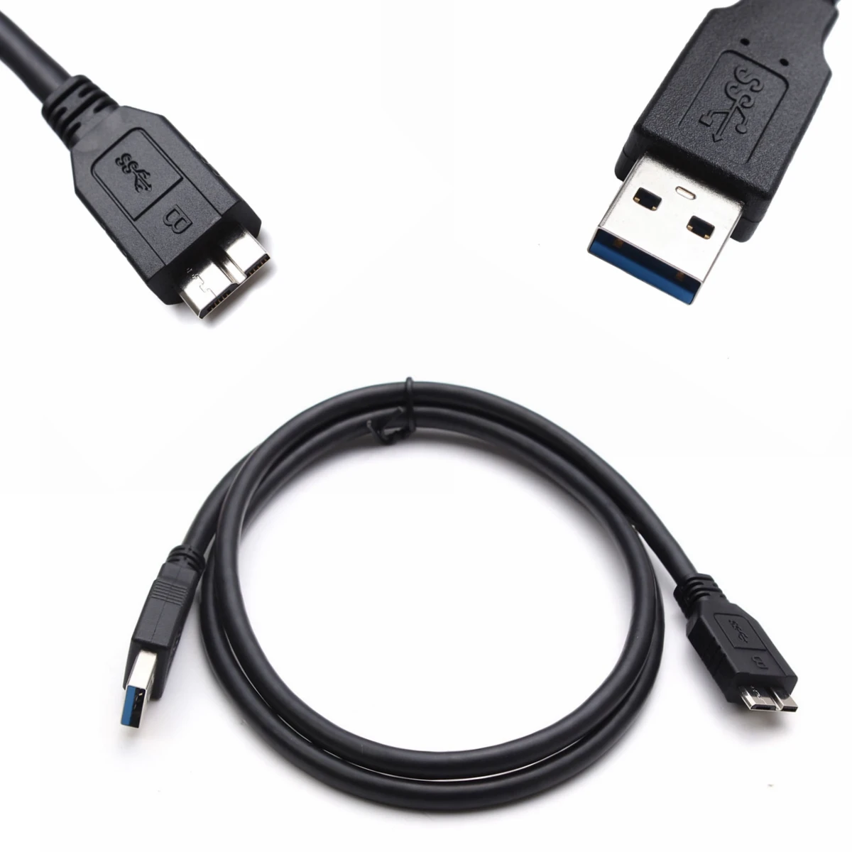 Адаптер LEORY 3 фута/1 м USB 0 стандартный тип А штекер-Micro B фотоадаптер 5 Гбит/с |