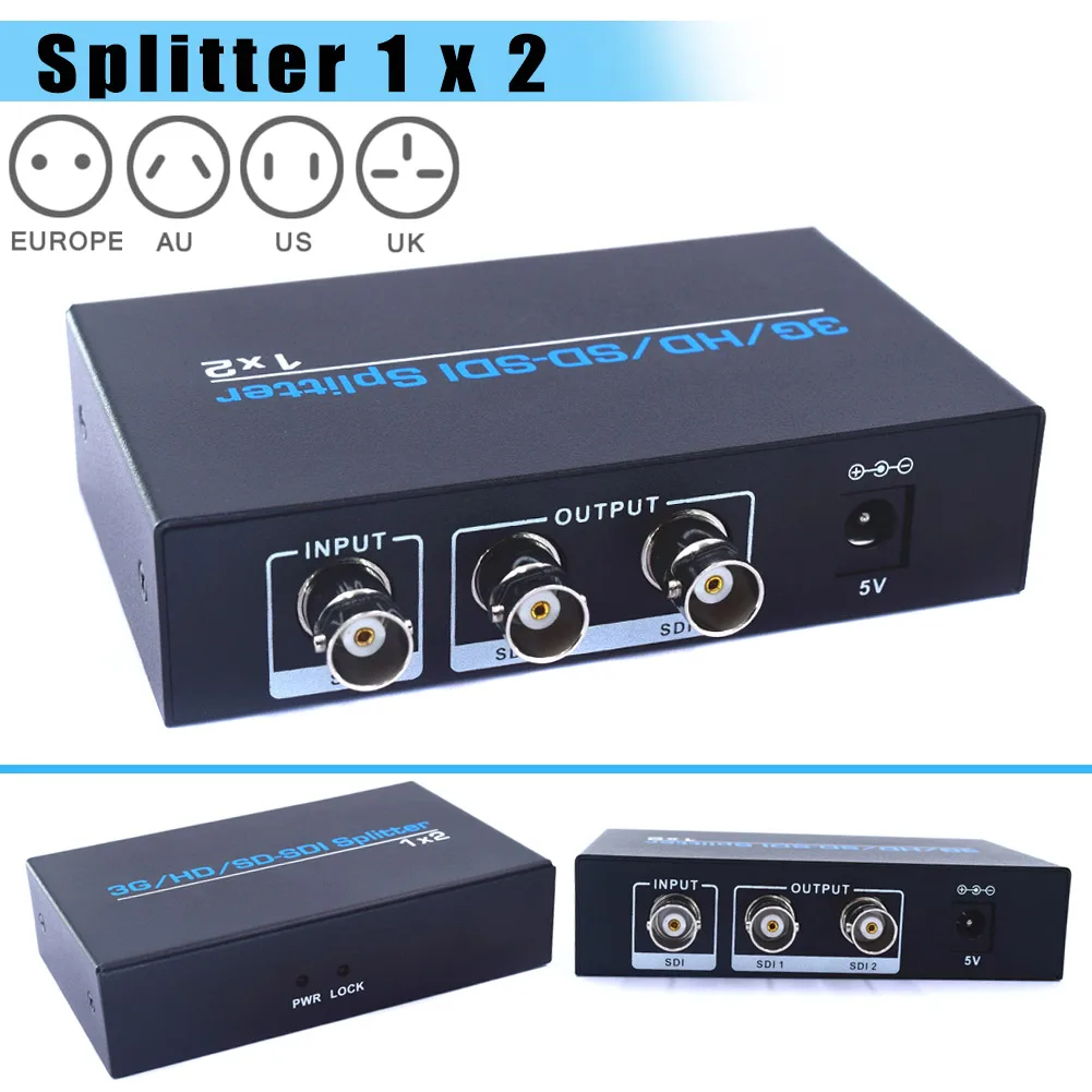

1x2 3G HD SD-SDI Video Splitter BNC 1 In 2 Out Distributor 1920*1080p for HDTV LSMK99