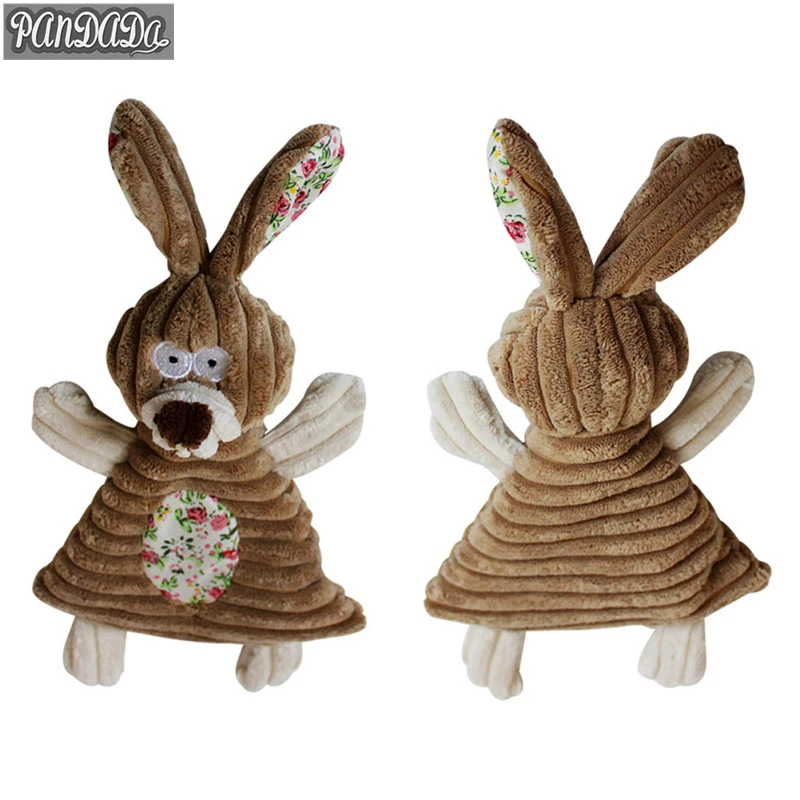 

panDaDa Dog Toys Pet Bunny Toys With Beep Beep Squeaky Rabbit Stuffed Bunny Chew Toy For Bunnies Squeaker