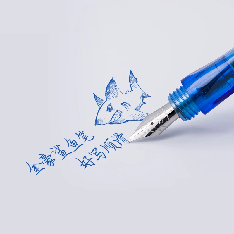 1 шт., креативная перьевая ручка Jinhao Shark, 0,5 мм, 0,38 мм, милые, кавайные, для мальчиков и девочек, ручки с чернилами, школьные принадлежности, канцелярские принадлежности