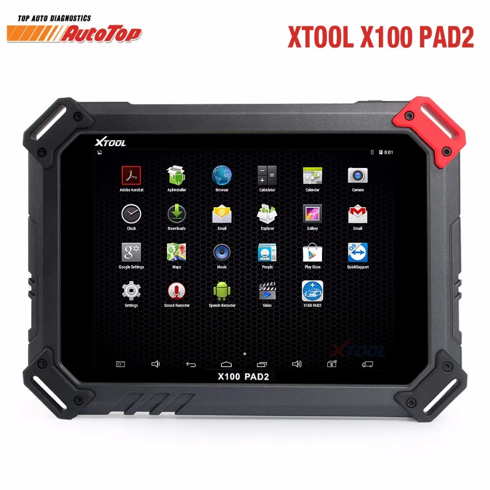 2019X100 PAD2 Pro Профессиональный OBD2 автомобильный диагностический инструмент с ключом программист иммобилайзер и одометр Регулировка обновления