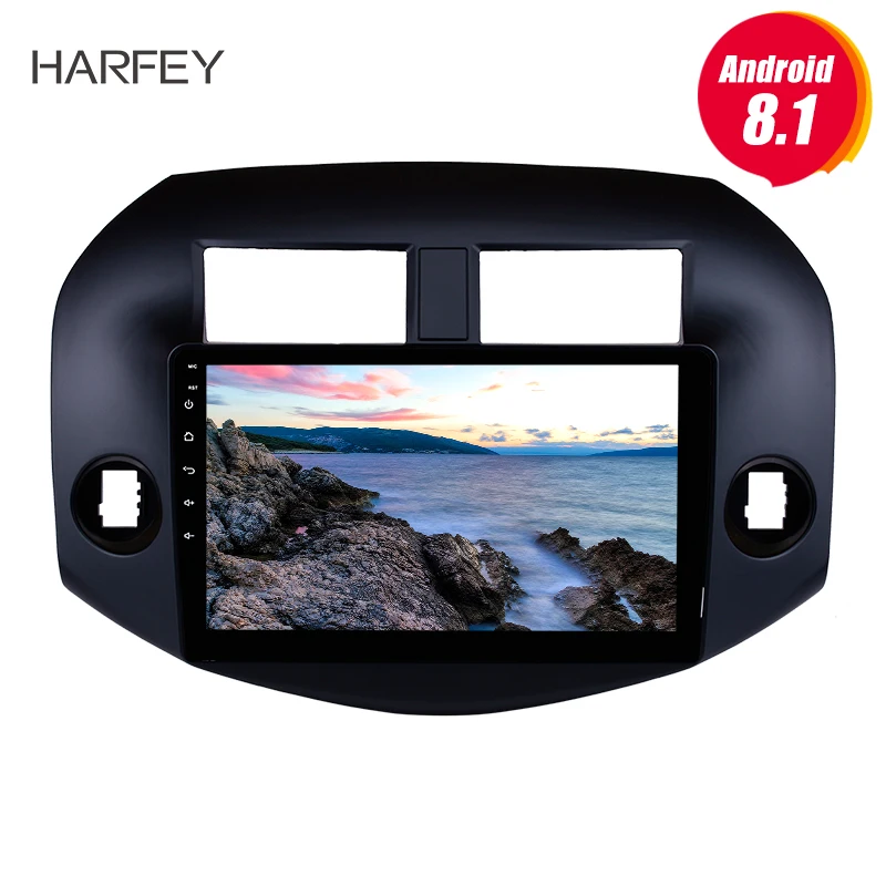 Автомагнитола Harfey с GPS навигацией 10 1 дюйма 2Din Android 9 Wi Fi автомобильный