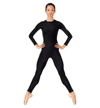 New Arrive Women’s Unitard Yoga Sets Lycra Spandex Plus Size Full Bodysuit Dance Gymnastics Catsuit Adult Long Sleeve