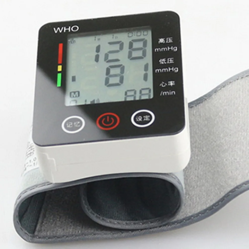 

CK-W132 Touch Wrist Blood Pressure Monitor Tonometer With Cuff Pulse Meter Heart Rate Monitor Automatic Sphygmomanometer Device