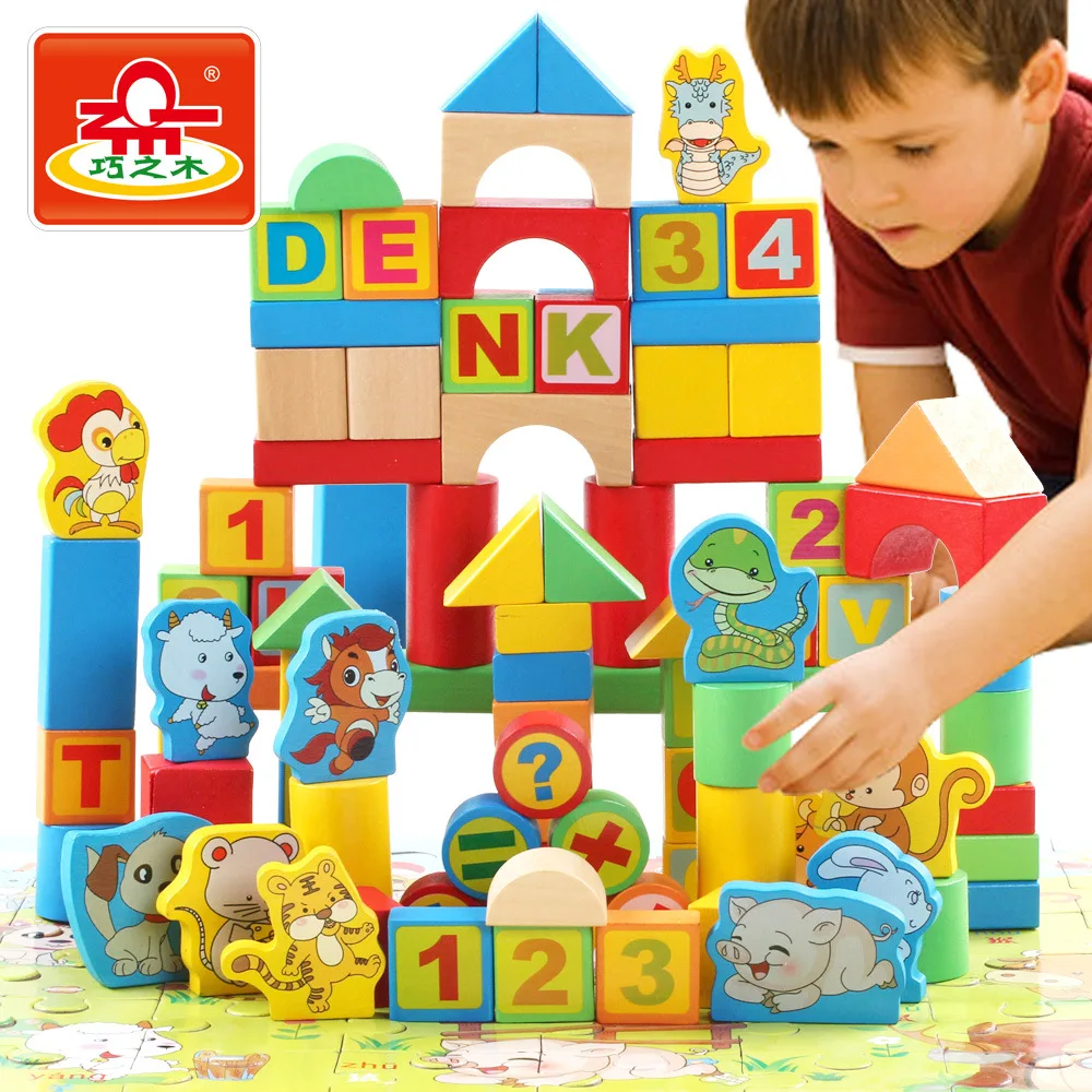 148 зерен образования Building Block деревянные детские игрушки большие блоки деревянные кирпич просветление игрушка