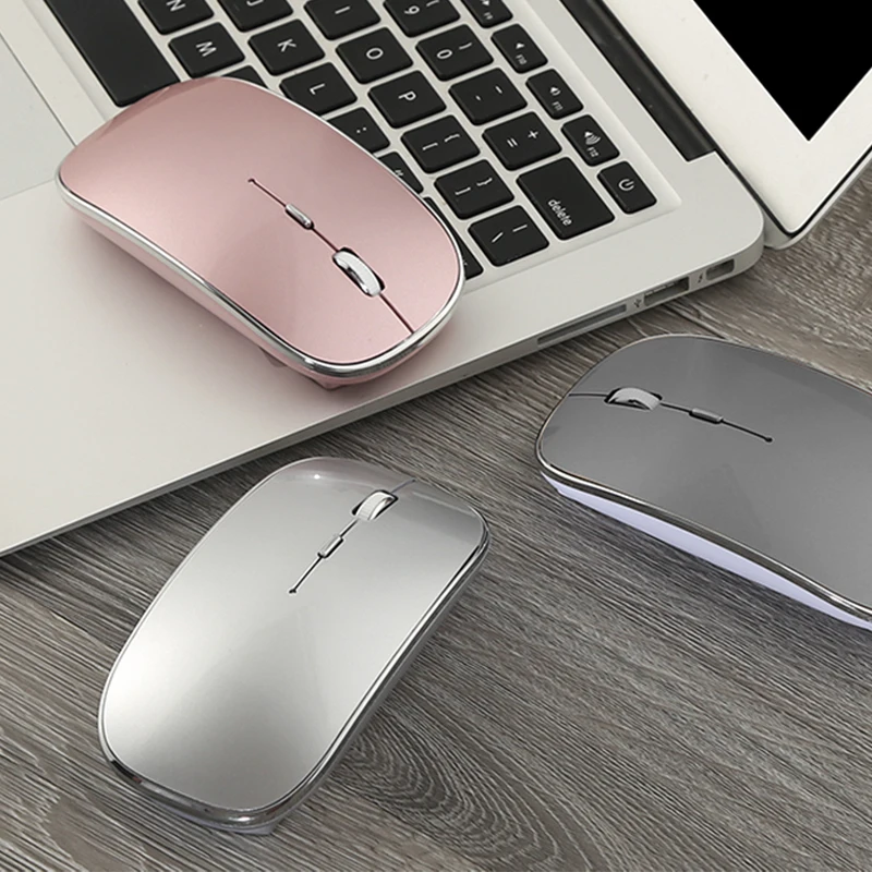 Беспроводная мышь для ПК бесшумная мини беспроводная Macbook air/Pro usb приемник