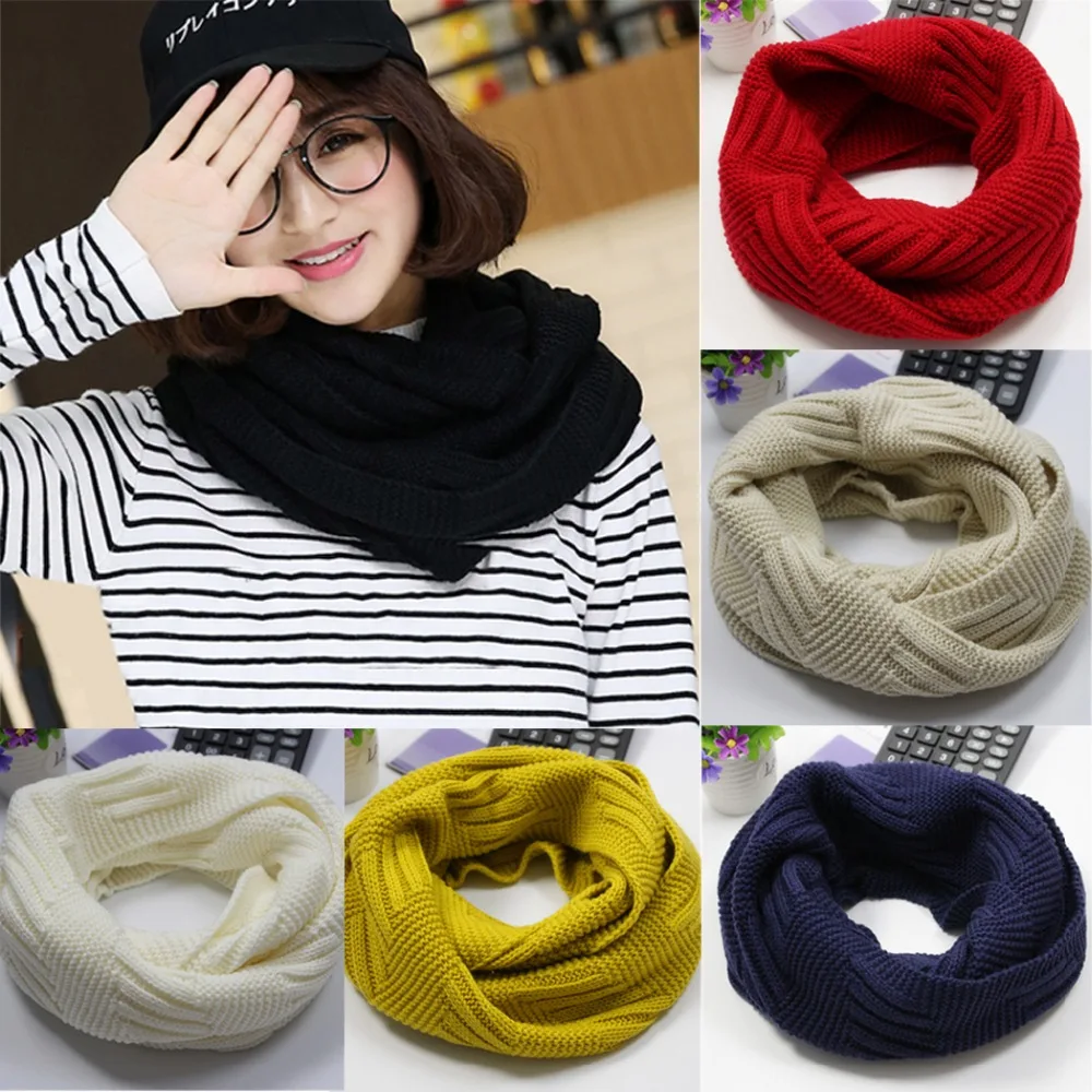 Winter Warm neck scarf Luxury Knitted Scarves Shawls Stoles For Women