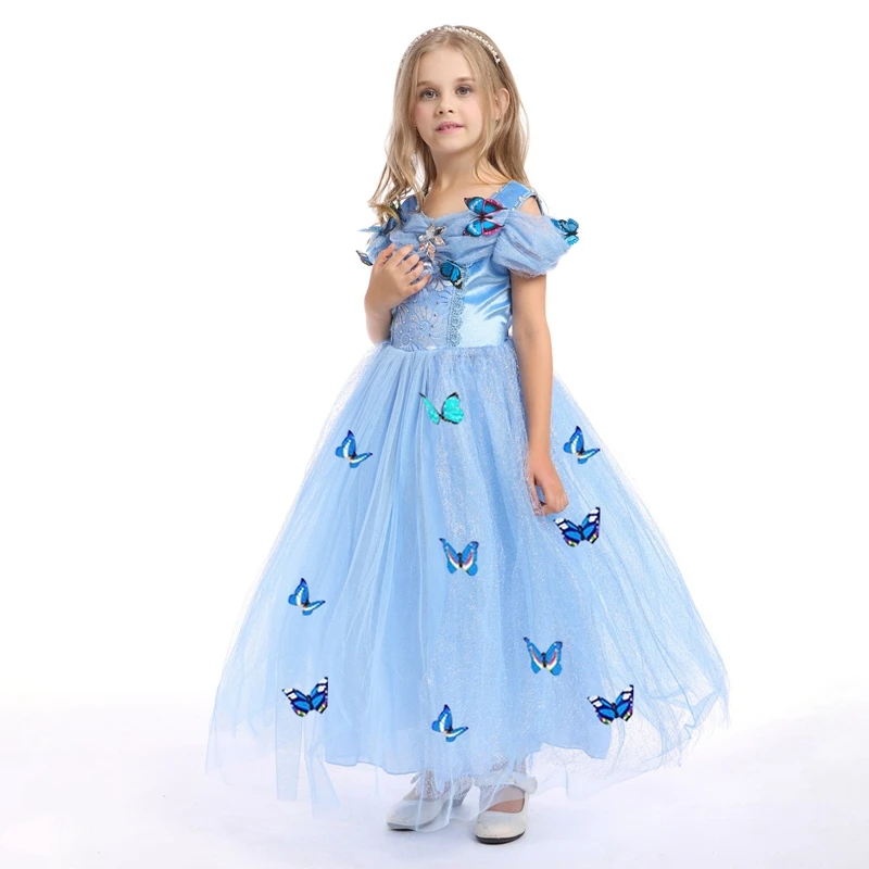 Flower Girls Dress 2017 New Princess Costumes Christmas Halloween Clothing Children Party