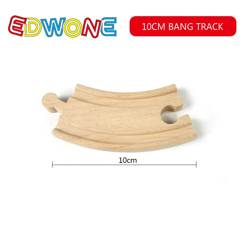 EDWONE все виды деревянных дорожек часть бука деревянная железная дорога железнодорожные пути игрушки аксессуары подходят для Toma s Biro - Цвет: 10CM BANG TRACK