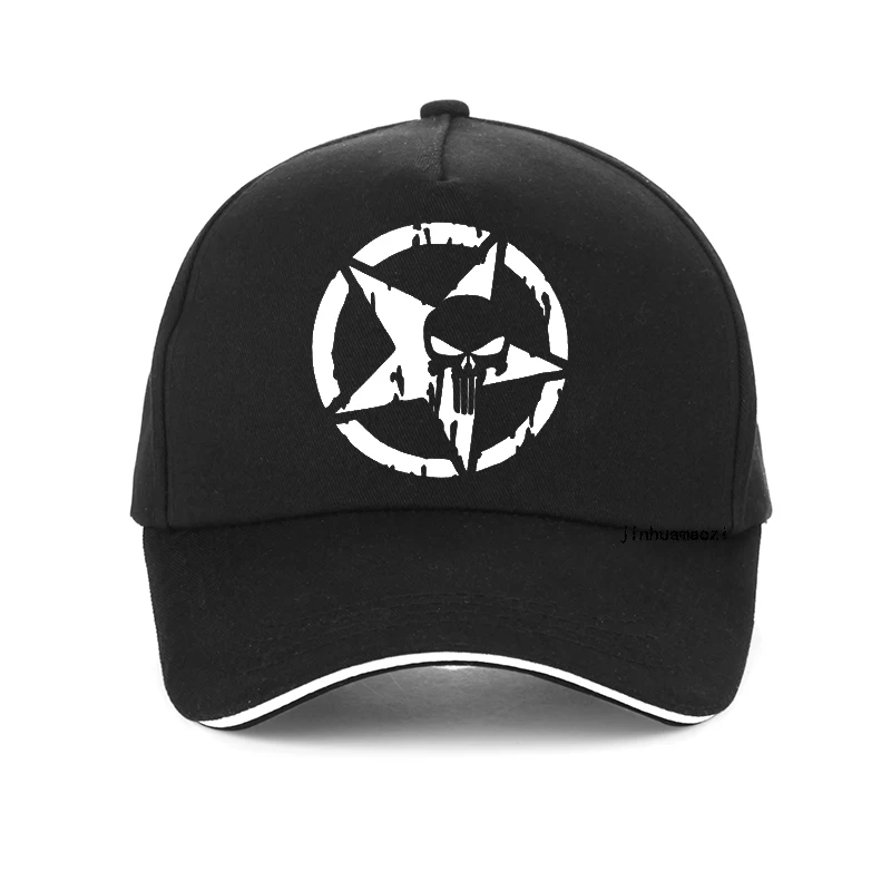 

Movie game punisher summer cap men women Five stars skull printed Baseball caps Frank Castle adjustable snapback hat gorras
