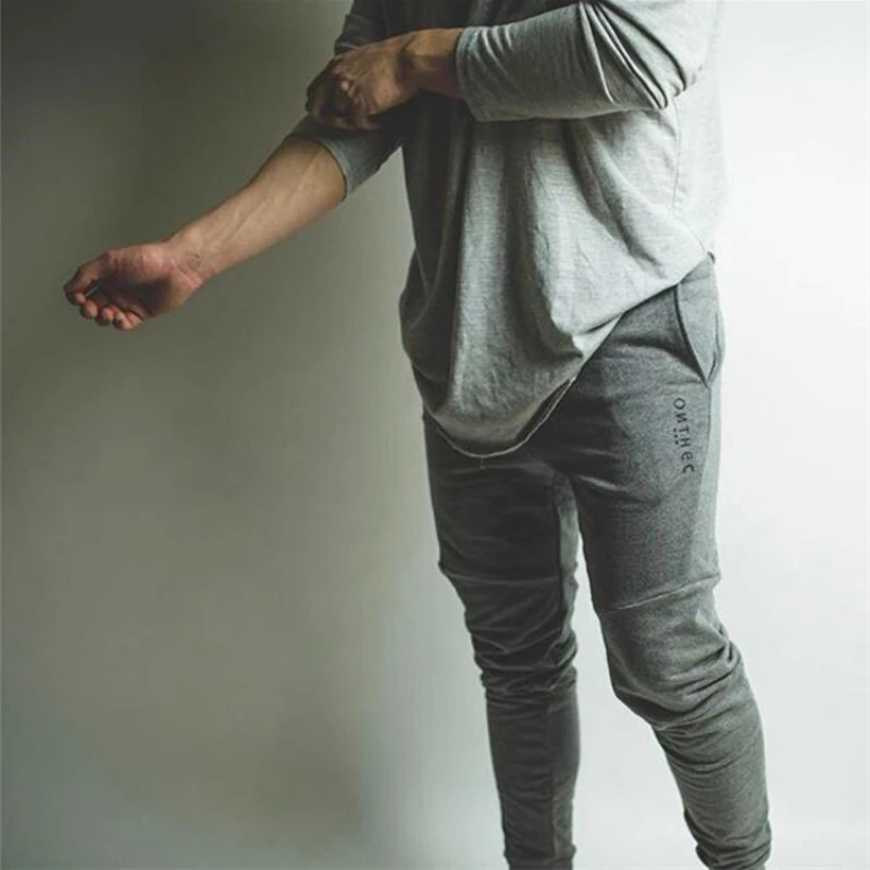 Casual cotton Mens Fitness Jogger Pants sportswear (6)