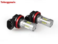 Pechincha! Novo 2x9006 hb4 9005 branco 80w 6000k projeção led luz de nevoeiro incluem canbus erro livre carga resistor