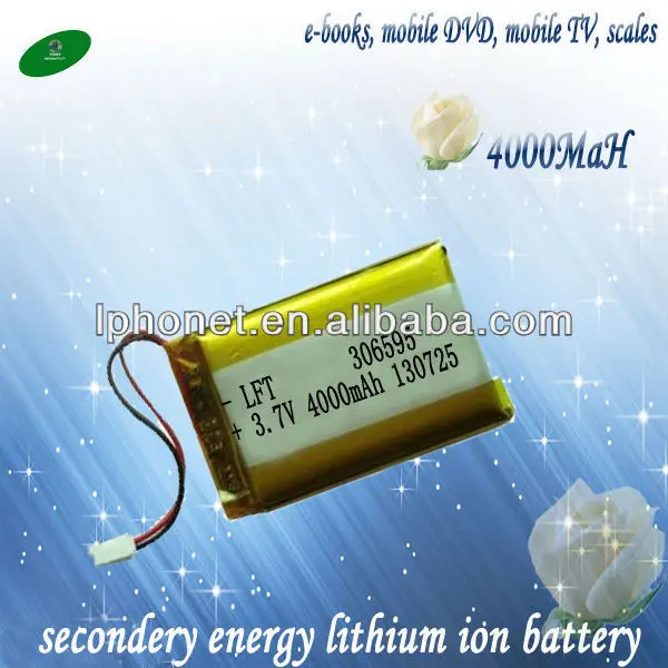 3 7 v 4000mah литий-ионный аккумулятор литий-полимерный с | Электроника