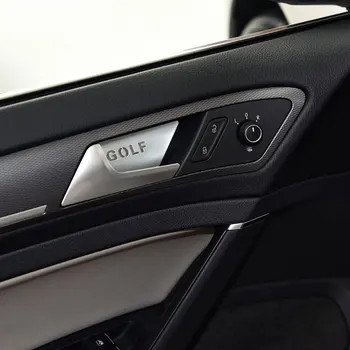 

4 Pieces/Set Aluminum Car Inner Door Handle Bowl Cover Sticker Case for Vw Golf 7 MK7 2014 - 2016 Accessories