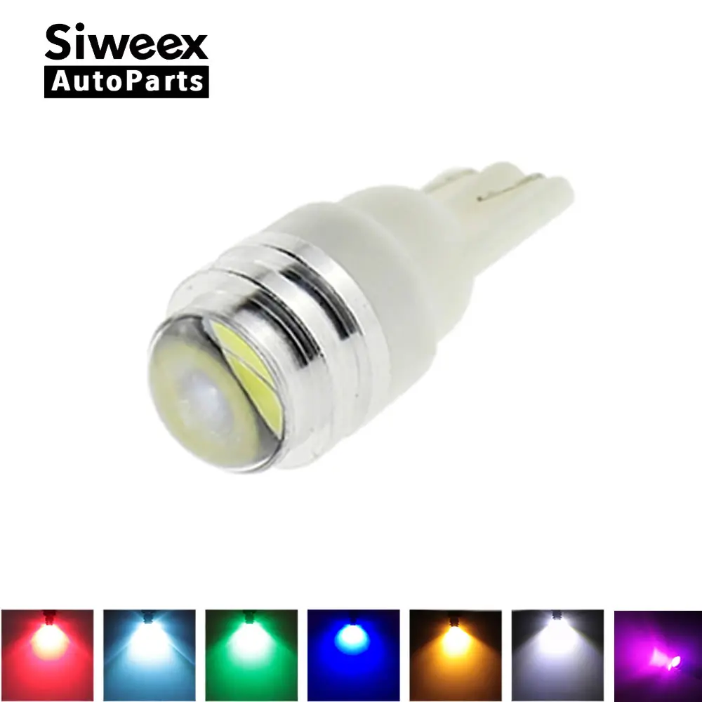 1 قطعة T10 W5W ليد فائق السطوع مع العارض عدسة 6 ألوان ضوء لمبة لوحة ترخيص ضوء مصباح DC 12 V 1 قطعة T10 W5W ليد فائق السطوع مع العارض عدسة 6 ألوان ضوء لمبة لوحة ترخيص ضوء مصباح DC 12 V