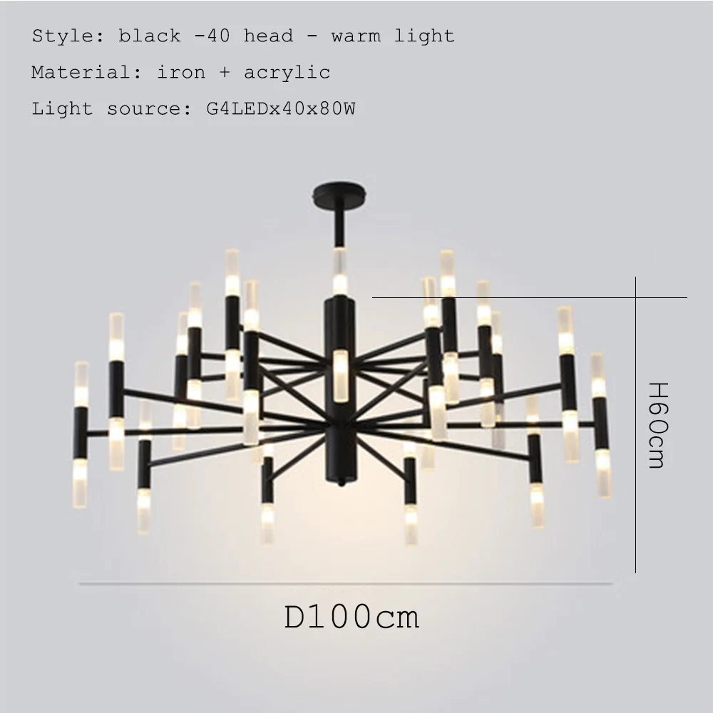 flush mount chandelier Modern Fashion Designer Black Gold Led Ceiling Art Deco Suspended Chandelier Light Lamp for Kitchen Living Room Loft Bedroom ceiling chandelier Chandeliers