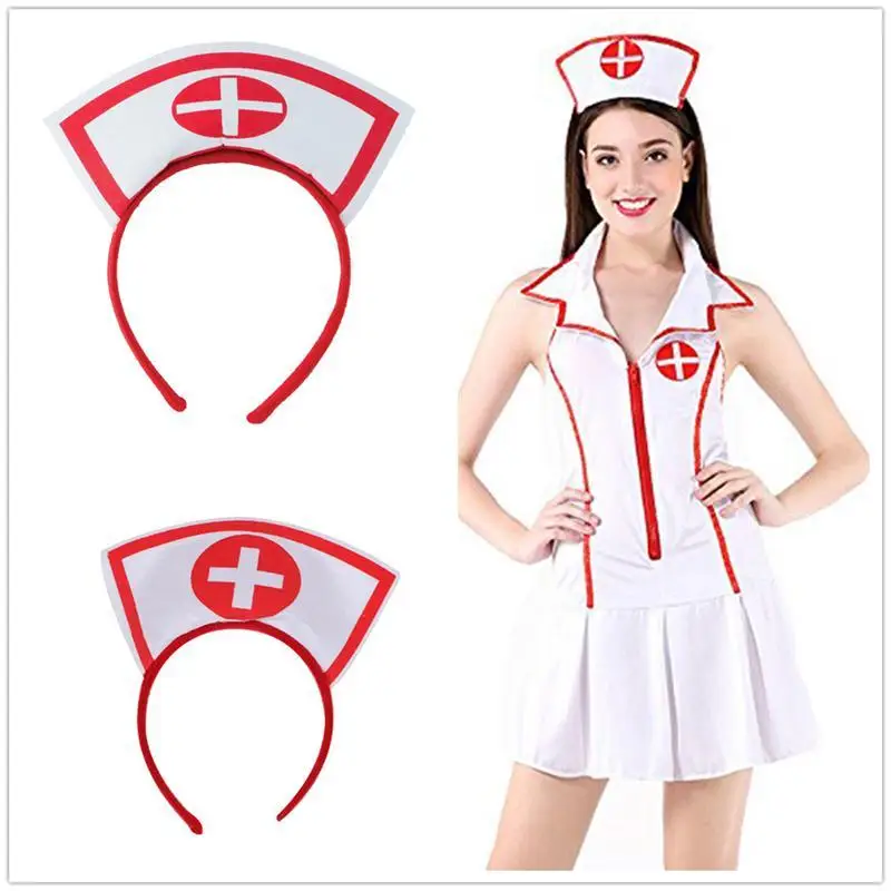 Cadilar Bayrami Partisi Kostum Aksesuari Hemsire Sapka Sac Bandi