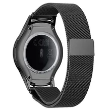 Nouveau magnétique boucle en acier inoxydable bande + connecteur pour samsung gear s2 rm-720 bracelet