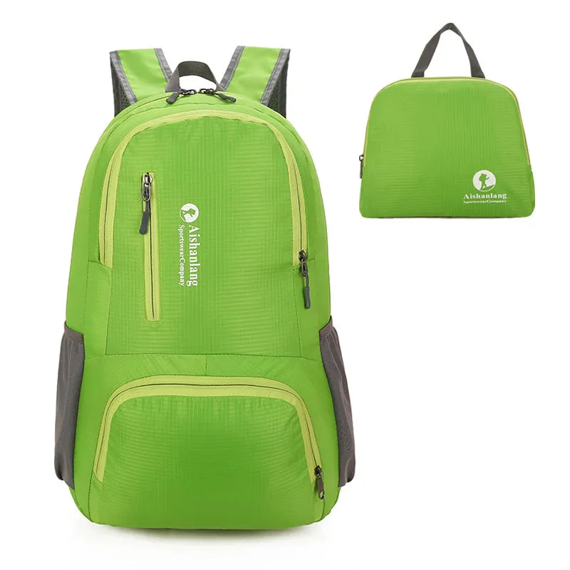 Green 35L складывающийся Удобный Легкий водостойкий складной походный портативный рюкзак - Цвет: Green
