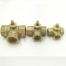 DN15 DN20 DN25 латунный шаровой кран трехходовой