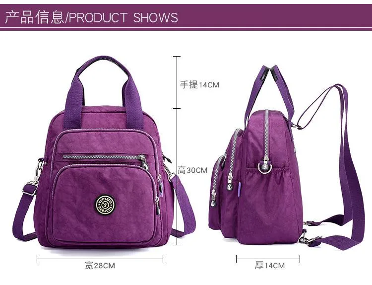 Nueva Mochila impermeable de moda para mujer, Mochila de ocio, Mochila