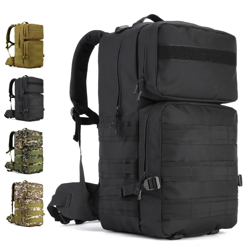 

55L Waterproof Climbing Hiking Military Tactical Backpack Bag Camping Mountaineering Outdoor Sport Trekking Camping Hunting Bag