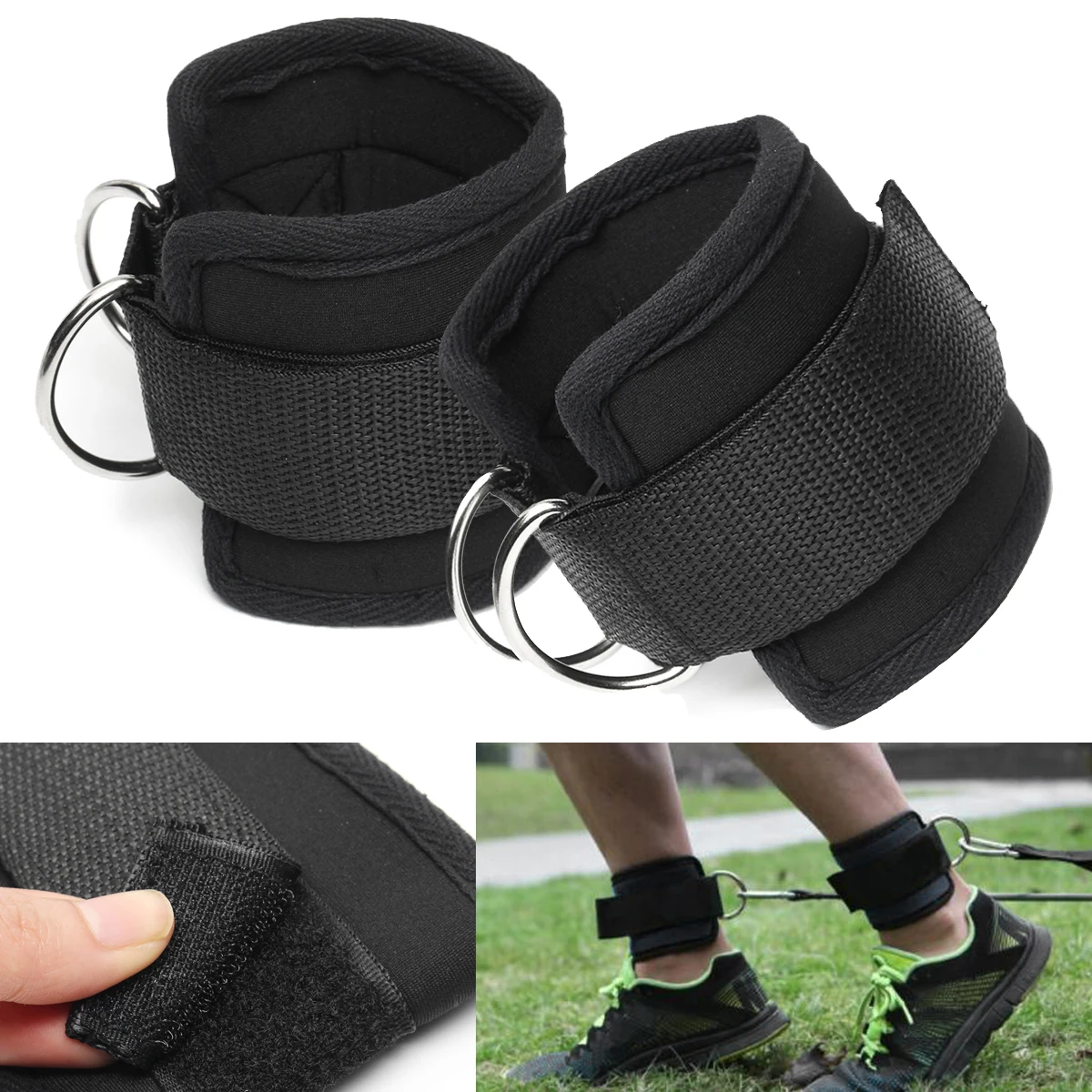 Buy 1 Pair Resistance Bands D ring Ankle Straps