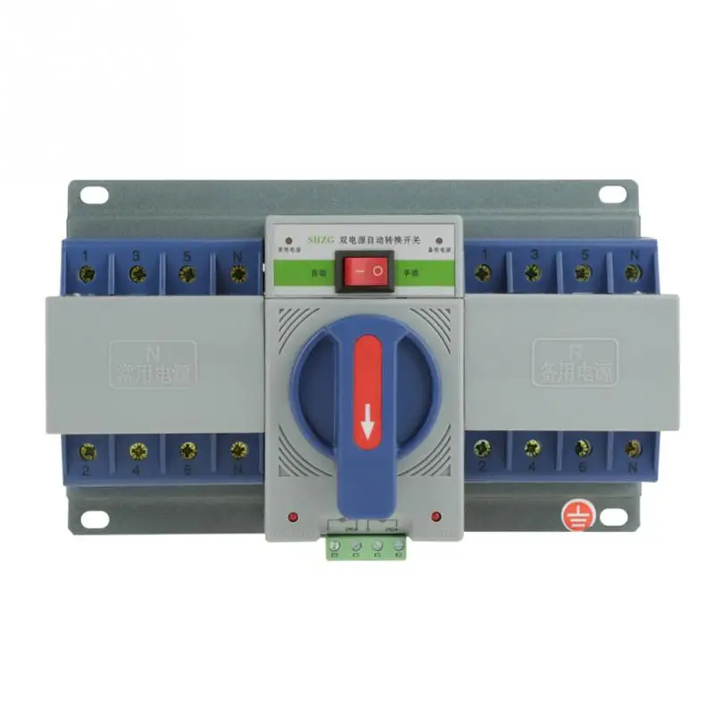 

220V 63A 4P Mini Dual Power Automatic Transfer Switch Circuit Breaker Controller