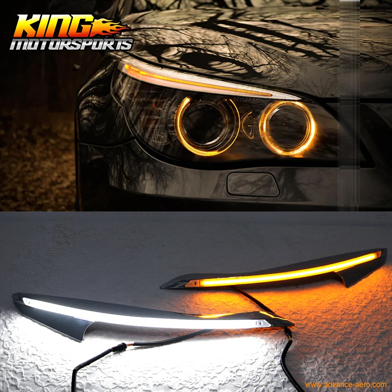 

For 2011+ Ford Focus LED Eyebrow DRL Headlight Turn Signal