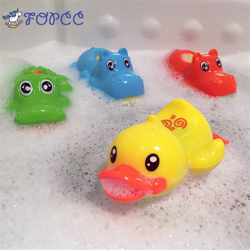 

1 PCS Children's A clockwork Hippo Crocodile Duck Bathroom Bath Interactive Toys Early Education Boys And Girls Originality Gift