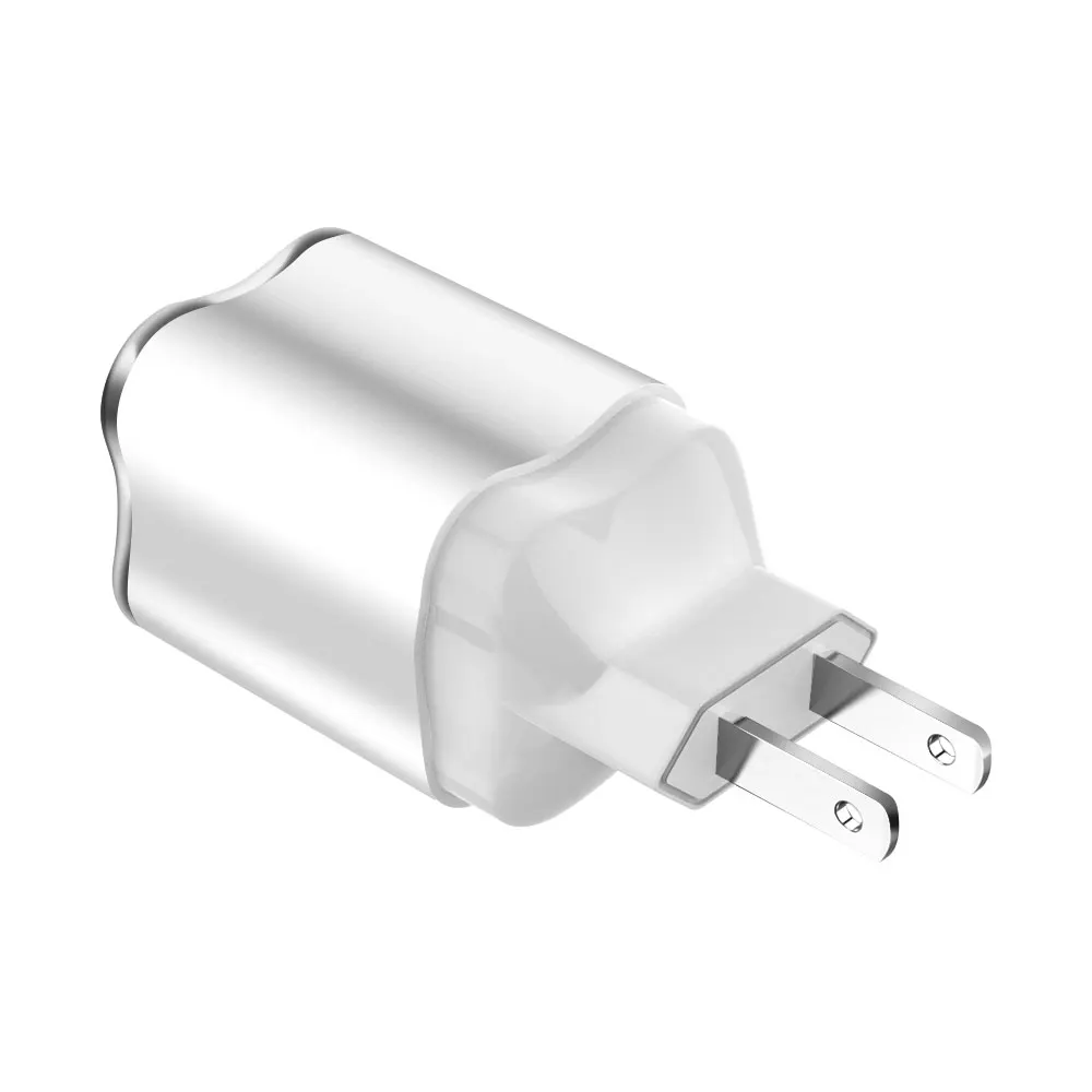 Универсальный 2 порта USB зарядное устройство светодиодный светильник адаптер питания быстрая зарядка мобильного телефона для iPhone X 8 Plus samsung Xiaomi EU/US