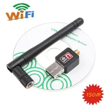 150 м мини-usb Wi-Fi беспроводная сетевая карта Wifi антенна LAN адаптер Компьютерные аксессуары оптом и в розницу