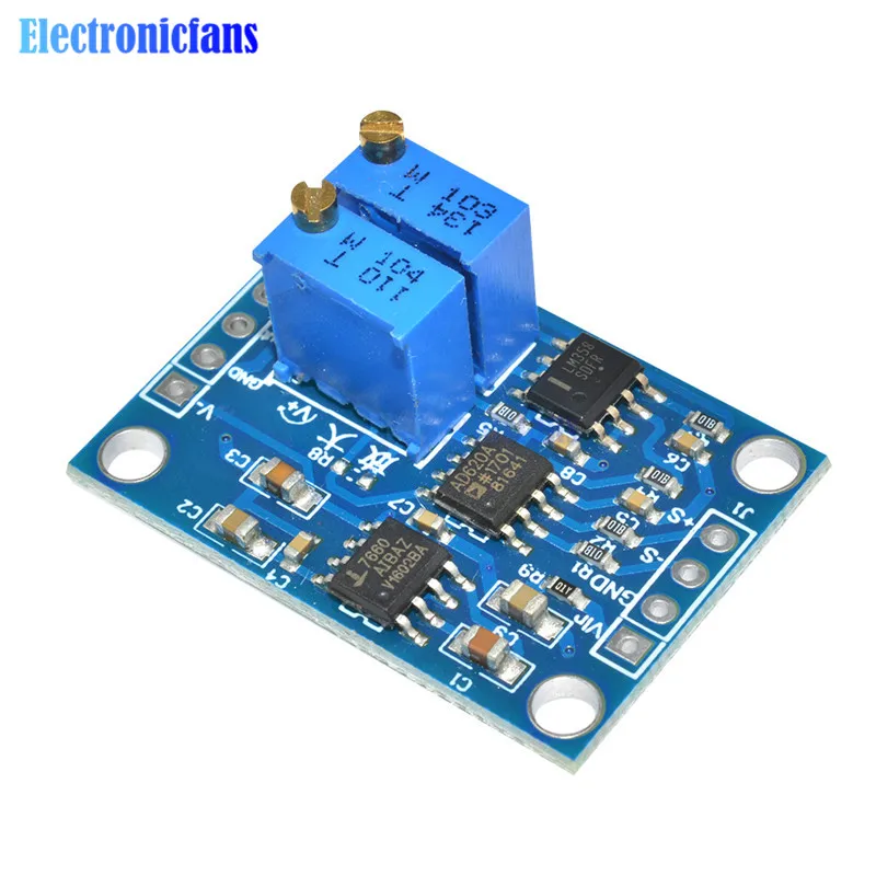 

AD620 3-12V DC Transmitter Microvolt MV Voltage Amplifier Signal Instrumentation Module Board 32 * 22mm