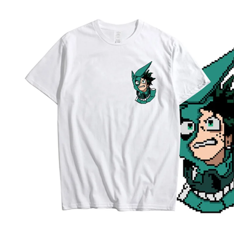 Cosroad Boku No My Hero Academia Midoriya Izuku One for All T Shirt Men Cotton Summer T-shirts1 (9)