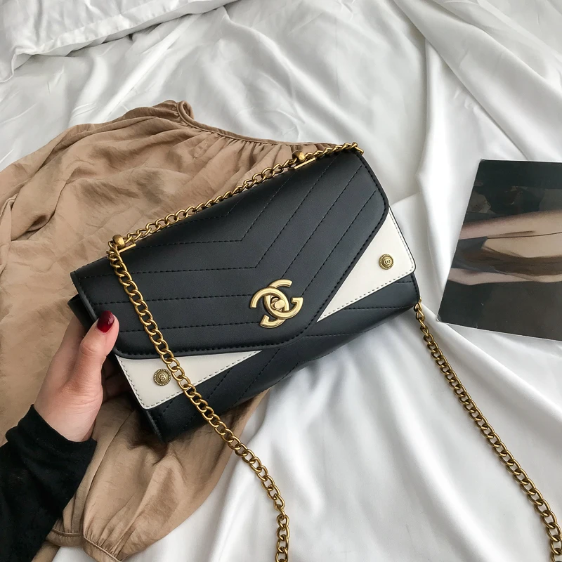 

channels bag New Style Foreign Style Small Square Bag Senior Feeling Single Shoulder Cross Body Bag Lady Chain Bags