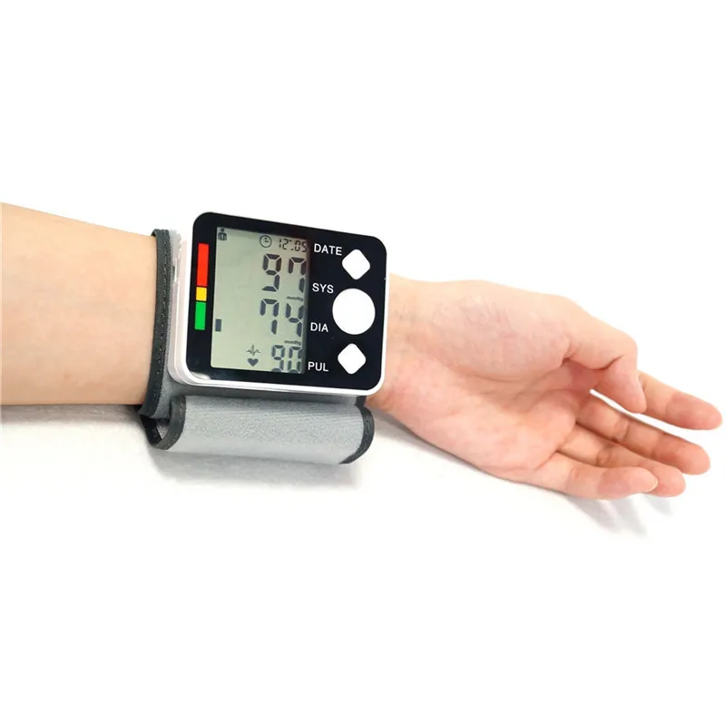 

New Digital Blood Pressure Heart Monitor Tensiometer Wrist Tonometer Automatic Sphygmomanometer BP Pulse Rate Meter